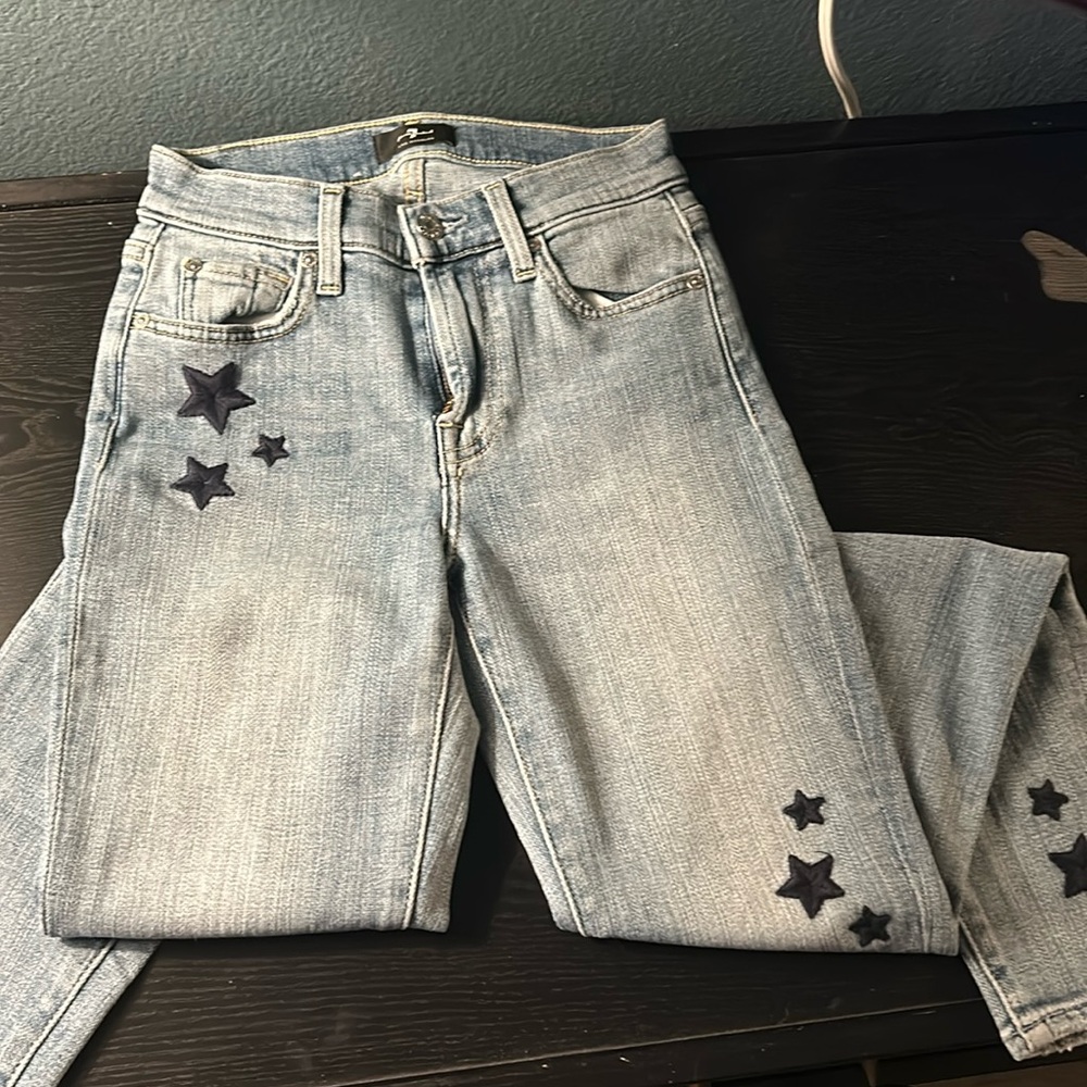 7 For All Mankind ankle skinny jeans
